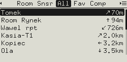 The node list on e-ink