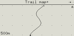 A recorded trail on e-ink